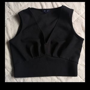 Black crop top